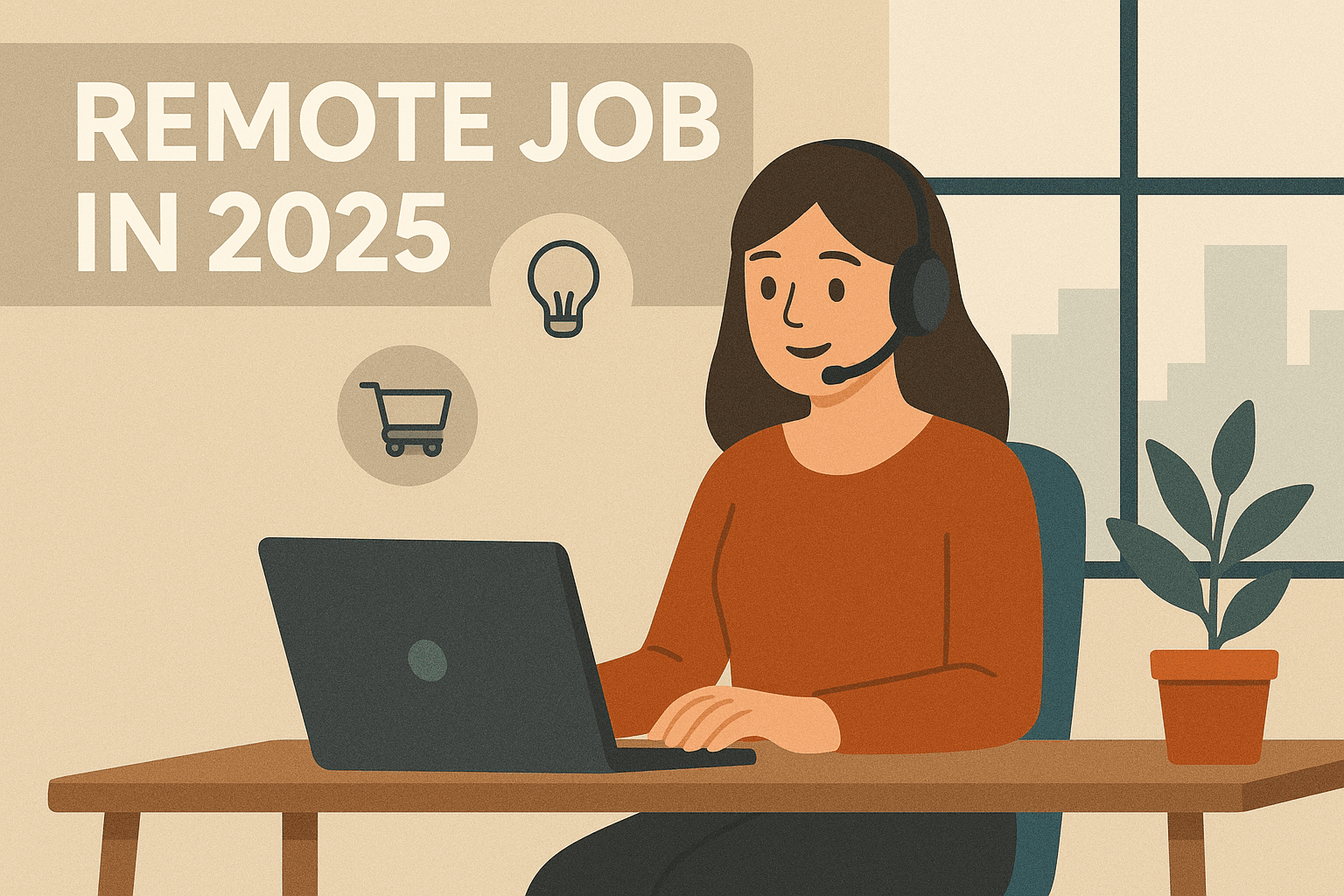 Remote jobs illustration